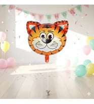 18 İnç Safari Kaplan Folyo Balon - Doğum Günü Parti Dekorasyon Balonu