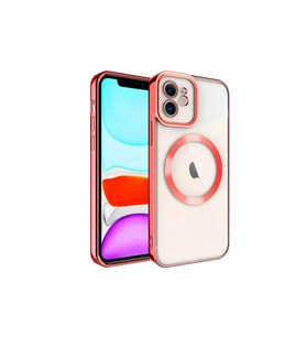 Apple iPhone 12 Kılıf Kross Magneticsafe Kapak - Kırmızı