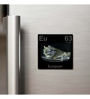 Europium (Evropiyum) Elementi – Buzdolap Magneti – 9x9 cm