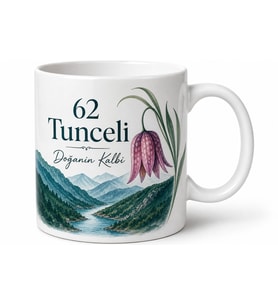 Tunceli Plakalı Munzur Vadisi Ters Lale Doğanın Kalbi Kupa Bardak Hediye