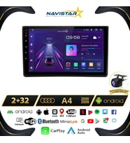 Audi A4  2000-2009 Model 2GB + 64GB Android 13 Kablosuz Carplay Navigasyon Multimedya Sistemi