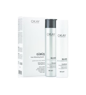 Okay Professional Color Refreshing System Gümüş Şampuan&Krem Set 300 Ml*2