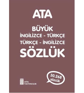 Büyük İngilizce - Türkce - Türkce - İngilizce Plastik Kapak