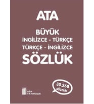 Büyük İngilizce - Türkce - Türkce - İngilizce Plastik Kapak