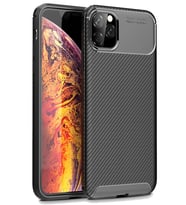 iPhone 11 Pro Max Kılıf Auto Focus Karbon Kapak - Siyah