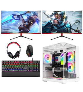 Turbox Tx8612 i5 10400F 16GB Ram 512GB NVMe SSD 8GB RTX3050 2x 23.6 inç 165Hz Curved Oyun Oem Paket