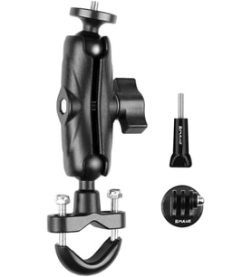 Motosiklet Bisiklet Gidon Montaj Braketi Motosiklet Bisiklet Kamera Tutucu 1/4 Inç Vida ile Spor Kamera Montaj Adaptörü Değiştirme için GoPro Hero 11/10/9/8 ONE/X2/X3/GO2