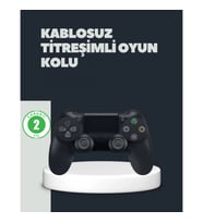 Mey İthalat® Kablosuz Titreşimli Oyun Kolu – PS4 Uyumlu Ergonomik Tasarım ve Uzun Pil Ömrü