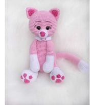 Uslu Kedi Amigurumi Organik Oyuncak
