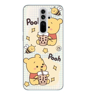 Xiaomi Redmi Note 8 PRO Uyumlu Winnie The Pooh Tasarımlı Şeffaf Telefon Kılıfı