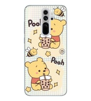 Xiaomi Redmi Note 8 PRO Uyumlu Winnie The Pooh Tasarımlı Şeffaf Telefon Kılıfı