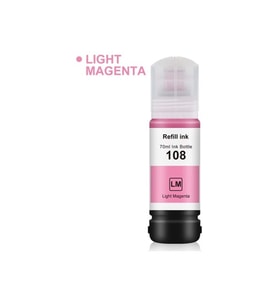 OKUR Epson 108 Mürekkep(Muadil) L8050, L18050 Light Magenta 70ml (Açık Pembe)
