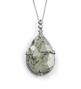 Prehnite Doğal Taş Kolye 