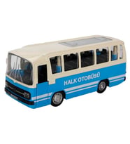 Sunman 3097 Sunman, Çek Bırak Açık Halk Otobüsü 15 cm Mavi Sesli Ve Işıklı