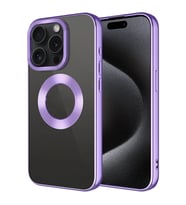 Apple iPhone 15 Pro Kılıf Tek Kamera Çerçeveli Logo Gösteren Zore Omega Kapak