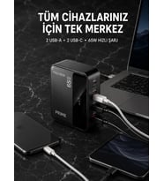 4 Portlu Gan Masaüstü Hızlı Şarj İstasyonu