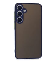 Newface Samsung Galaxy S24 Kılıf Montreal Silikon Kapak - Lacivert