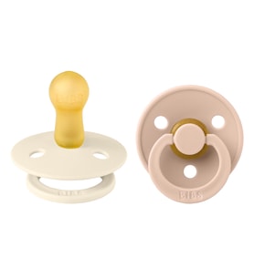 Bibs Colour İkili Kauçuk Emzik-Ivory/Blush 6-18 Ay