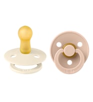 Bibs Colour İkili Kauçuk Emzik-Ivory/Blush 6-18 Ay