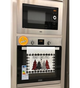 Valerine Life Merry Christmas Mutfak Kurulama Fırın Beyaz El Havlusu %100 Pamuklu 35x50cm 2 Adet