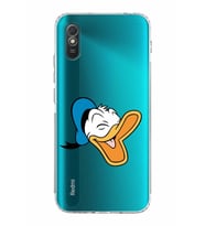 Xiaomi Redmi 9A  Kamera Korumalı Kapak Donald Duck Tasarımlı Şeffaf  Kılıf