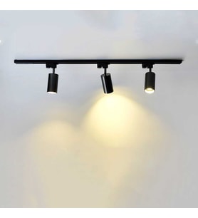 3 Adet Hareketli Spot LED Ray Spot Lamba 1 Metre Raylı Armatür