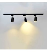 3 Adet Hareketli Spot LED Ray Spot Lamba 1 Metre Raylı Armatür