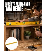 Northcity 600 mm Profesyonel Su Terazisi - Yeni Nesil Ergonomik Duvar ve Montaj Aracı