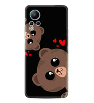 Infınix Note 12 Kılıf Silikon Desen Özel Seri Love Animals 1780
