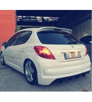 Peugeot 207 Arka Tampon Eki karlık difüzör (fiber boyasız ürün )
