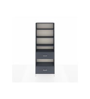 Arges Dolap 5 Raflı 2 Çekmeceli 88x30x243 Antrasit-Antrasit