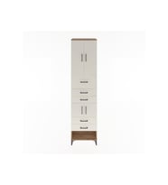 Hyperion Dolap 3 Raflı 5 Çekmeceli 4 Kapaklı 60x44x243 Çam-Aytaşı