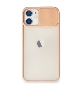 Apple İphone 11 Kılıf Palm Buzlu Kamera Sürgülü Silikon - Pembe