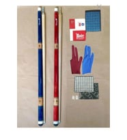 Bilardo Istakası (kingcue) 2 Adet + Tebeşir 12 Adet + Istaka Ucu 10 Adet + Eldiven 2 Adet Takım3 (Karışık)