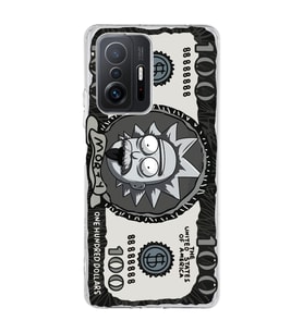 Xiaomi Mi 11T - 11T Pro Uyumlu Rick Para Tasarımlı Şeffaf Telefon Kılıfı