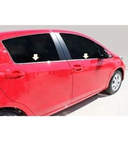 Toyota Yaris Krom Cam Çıtası 4 prç. 2010 Üzeri Paslanmaz Çelik