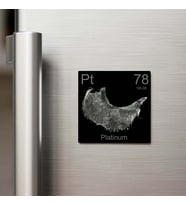 Platinum (Platin) Elementi – Buzdolap Magneti – 9x9 cm