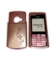 Nokia N72 Kapak Nokia N72 uyumlu Pembe Kapak ön Kapak Arka Kapak Tuş Takımı