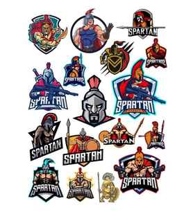 Spartan Savaşçı Sticker Set-3 17 Parça Telefon, Tablet, Defter, Laptop Sticker