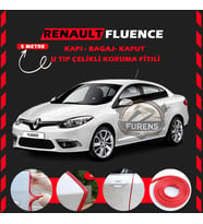 Renault Fluence Oto Araç Kapı Koruma Fitili 5metre Parlak Kırmızı Renk