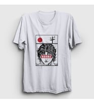 Presmono Unisex Beyaz Anime Hanma Baki T-Shirt 319290tt