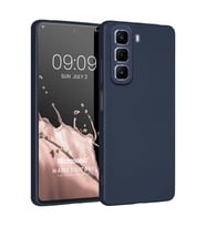 Microsonic Matte Silicone Infinix Hot 50 4G Kılıf Lacivert (Lacivert)