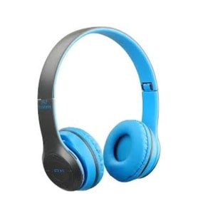 P47 mavi Kulak Üstü Bluetooth Kulaklık (Kahverengi)