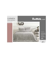 Özdilek Carmen Kürklü Peluş Doku Çift Kişilik Yatak Örtüsü (230x250)-Gri
