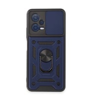 Xiaomi Redmi Note 12 5g Kılıf Pars Lens Yüzüklü Silikon - Lacivert
