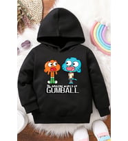 Çocuk Gumball Baskılı Sweatshirt (Siyah)