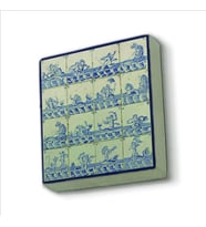 Hollanda Deseni Baskılı Doğaltaş  Magnet(KD-099)Buzdolabı Süsü