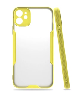 Newface Apple iPhone 11 Kılıf Platin Silikon - Sarı
