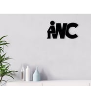 BK Home WC Tasarımlı Ahşap Duvar Yazısı (Siyah)