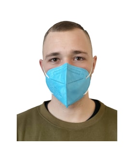 AngelMask Yetişkin Turkuaz Renkli N95 Maske 10'lu Kutu